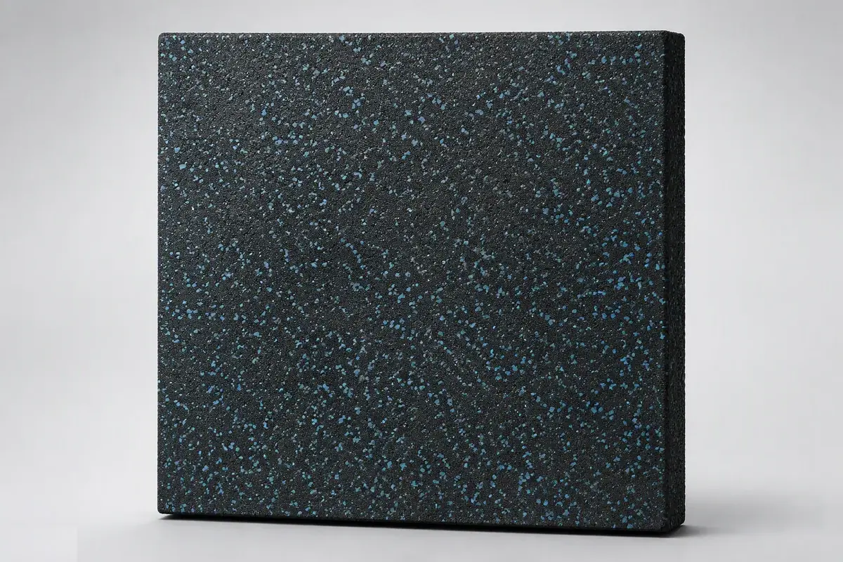 Blue-Fleck Bonded Tile