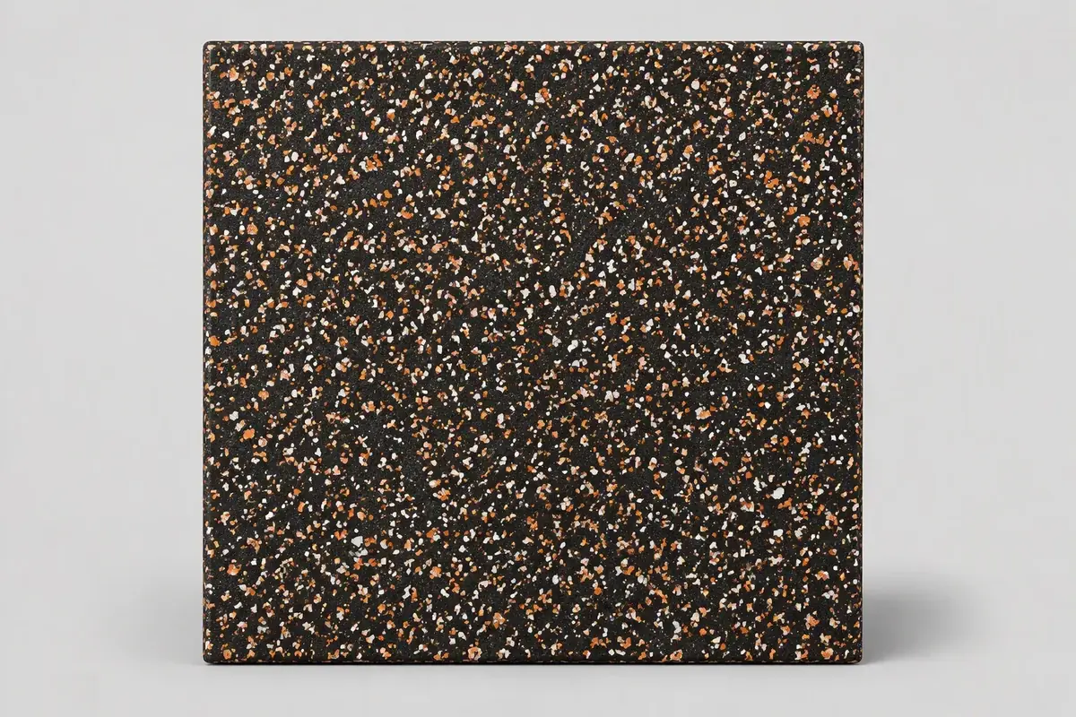 Orange-White Bonded Tile