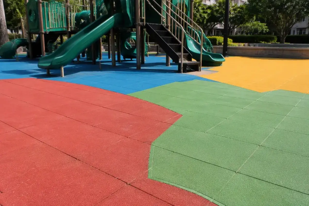 Color Rubber Floor Tile — photo 3