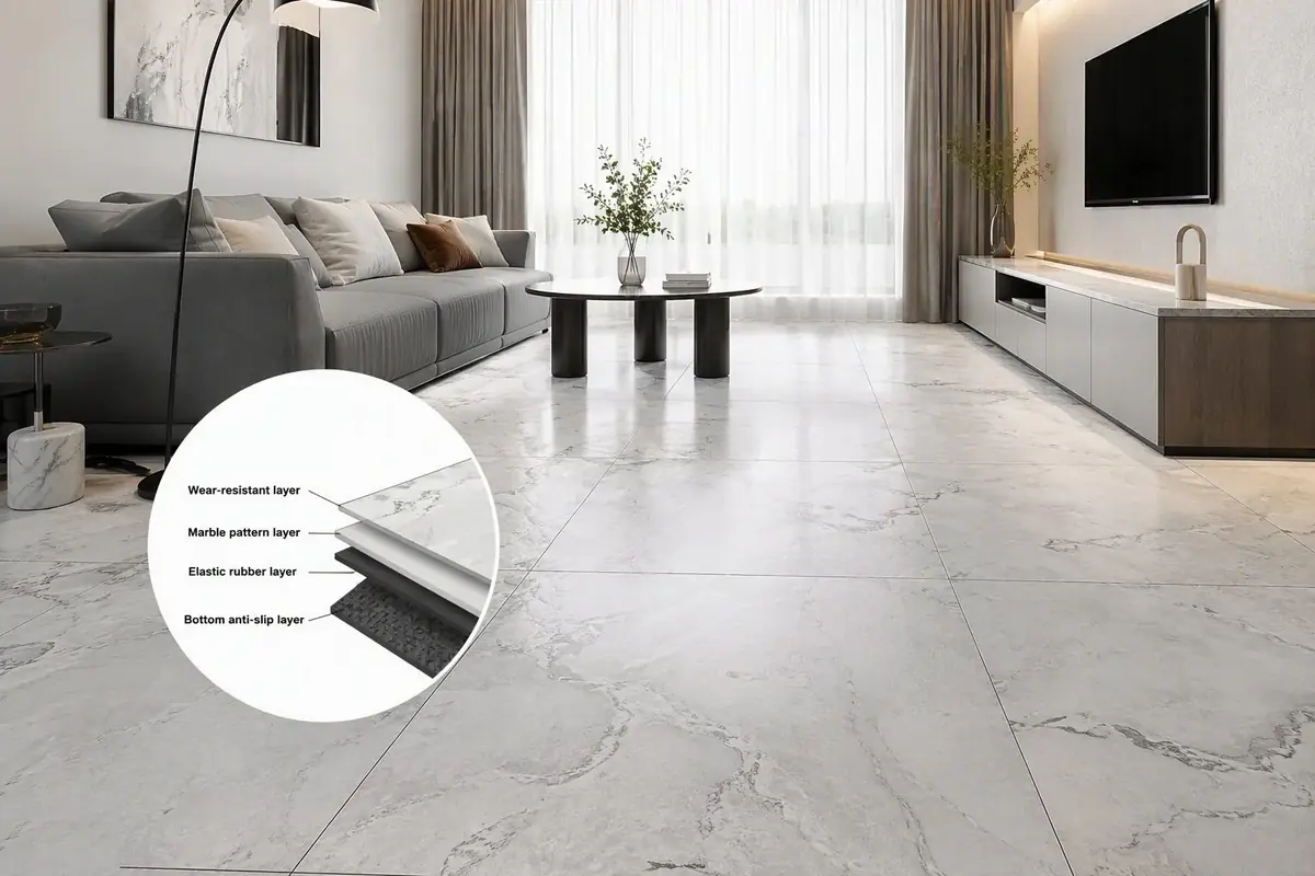 Marble-Look Soft Floor Mat — photo 2