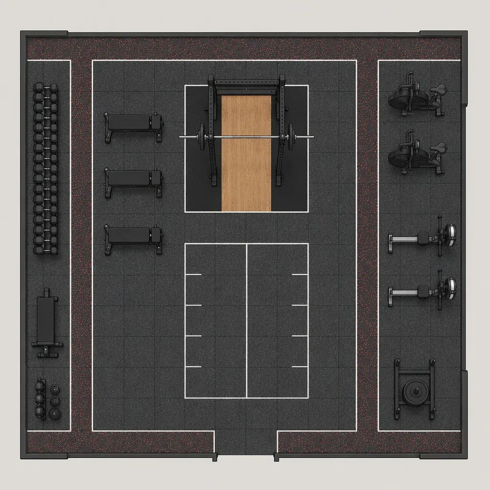 Snap-Lock Rubber Flooring — application scene 1